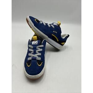 Vans Skate Mixxa Suede Mesh Navy Grey Blue White Men's Size 8